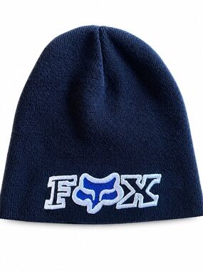 Fox Kids Navy & Light Blue Logo Knit Toboggan